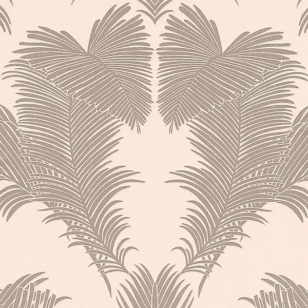 PROFHOME 379591-GU Natur Tapete Palmen dezent schimmernd Beige 0,53 m x 10, günstig online kaufen