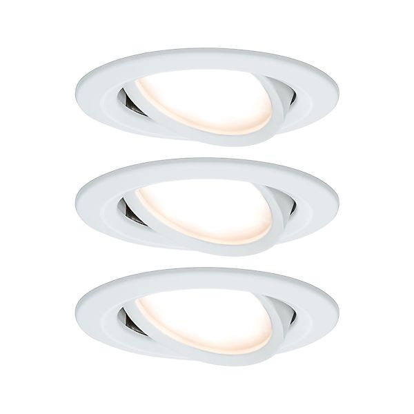 Paulmann "LED Einbauleuchte Nova Coin Basisset schwenkbar rund 84mm 50° Coi günstig online kaufen