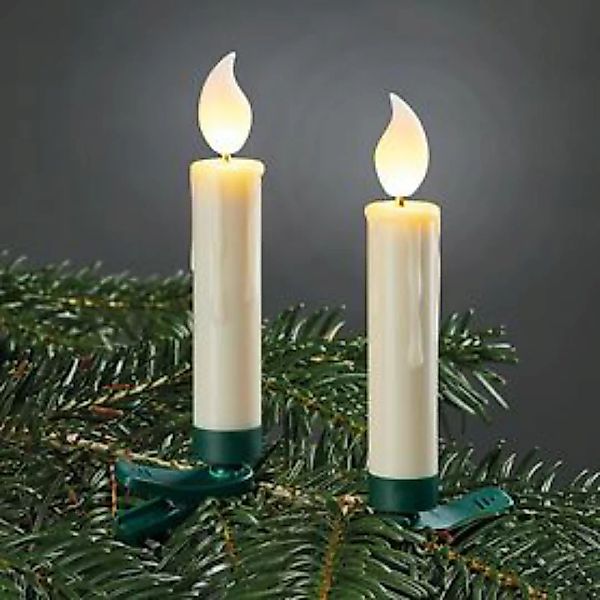 LED-Weihnachtsbaumkerzen weiß 12er-Set inkl. Fernbedienung günstig online kaufen