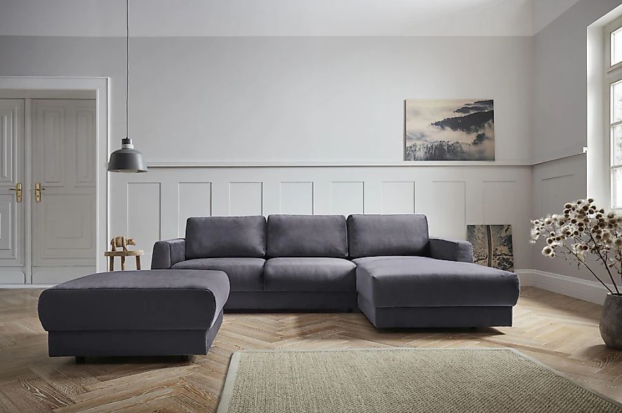 OTTO home Ecksofa "Hobro L-Form" in 3 Bezugsqualitäten in vielen Farben, De günstig online kaufen