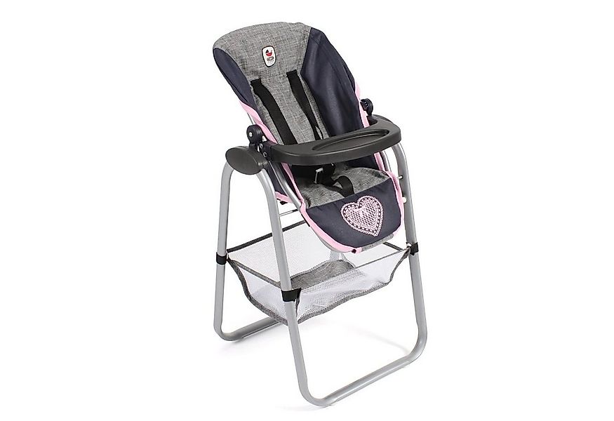 CHIC2000 Puppenmöbel 655 26 Puppen-Hochstuhl, Melange grau-navy günstig online kaufen