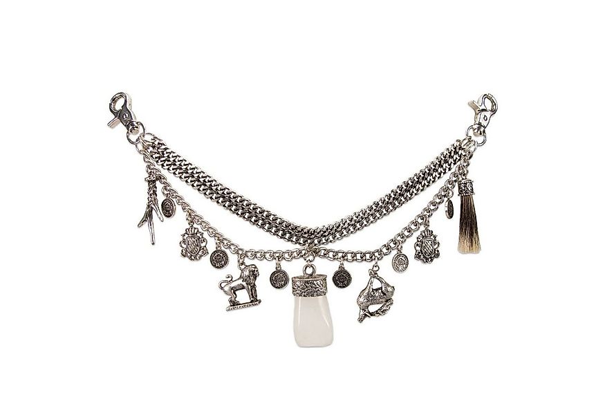 Alpenflüstern Kette mit Anhänger Trachten-Charivari Benedikt (antik-silber- günstig online kaufen