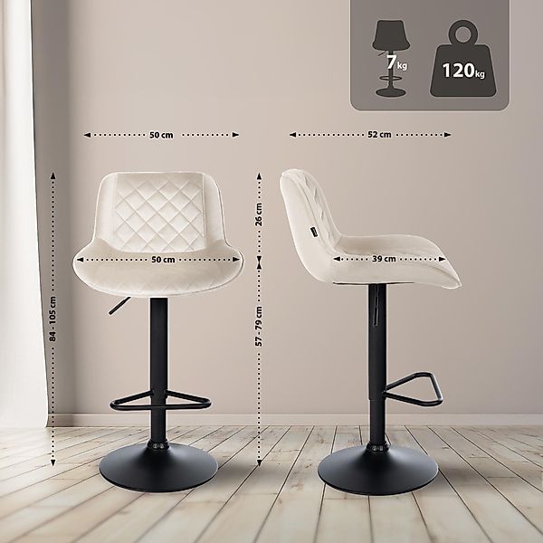 CLP Barhocker Kasson (2er Set, 2 günstig online kaufen