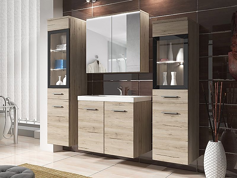 MIRJAN24 Badmöbel-Set Madrit II, (5er-Set, Waschbeckenschrank, günstig online kaufen