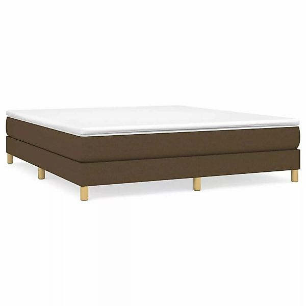 vidaXL Boxspringbett mit Matratze Dunkelbraun 160x200 cm Stoff1399562 günstig online kaufen