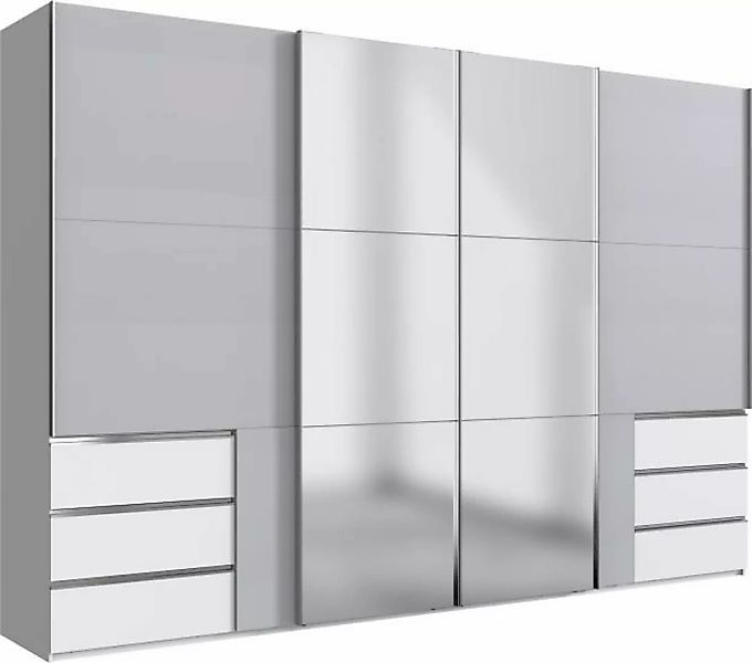 Schwebetürenschrank 4trg mit 2 Spiegel inkl. Syncro-Technik LEVEL36 A von W günstig online kaufen