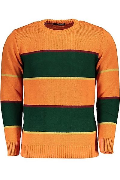 U.S. GRAND POLO Strickpullover Modischer Herrenpullover Orange - Rundhals, günstig online kaufen
