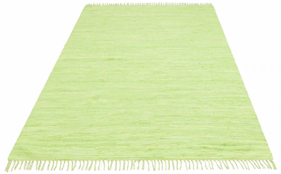 my home Teppich »Paul«, rechteckig, 5 mm Höhe, Wendeteppich, Uni, handgeweb günstig online kaufen