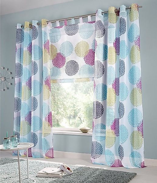 my home Gardine BELEM (1 St), Ösen, transparent, Polyester, 1 Schal, Polyes günstig online kaufen