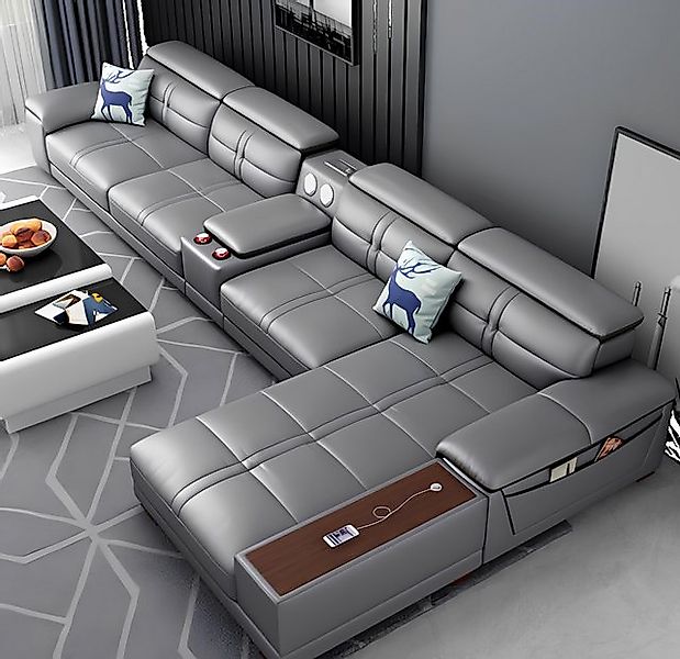 Xlmoebel Ecksofa L-förmiges Ecksofa mit Polsterung und Relaxfunktion für ge günstig online kaufen