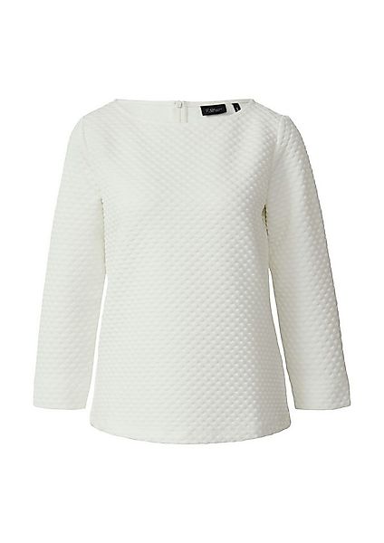 s.Oliver 3/4 Arm-Pullover Sweatshirt Jacquard-Sweatshirt im Relaxed Fit mit günstig online kaufen