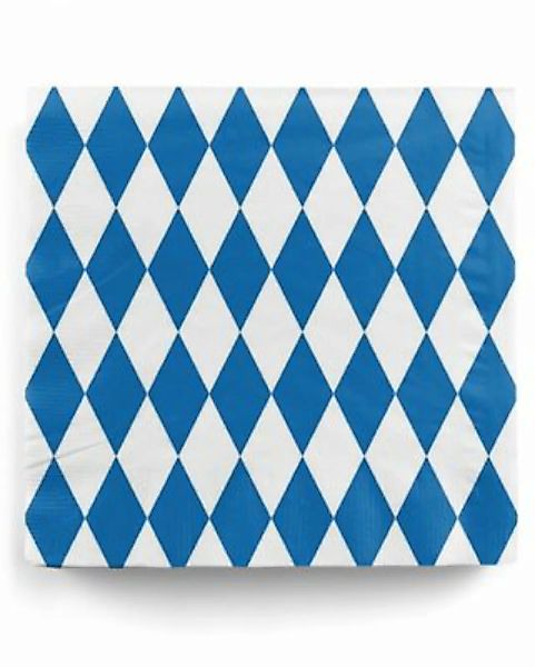 Bayerische Rauten Servietten blau-weiß als Tischdeko Oktoberfest 20 St. Zel günstig online kaufen