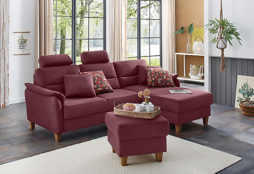 Home affaire Ecksofa Palmera L-Form, Federkern, günstig online kaufen