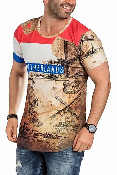 RMK T-Shirt Herren T-Shirt Tee Shirt Oversize Fan Trikot Rundhals-Ausschnit günstig online kaufen