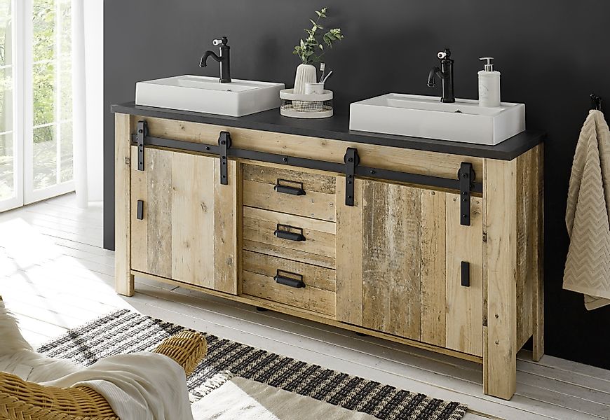 Home affaire Waschtisch SHERWOOD, Waschbeckenunterschrank inkl. günstig online kaufen