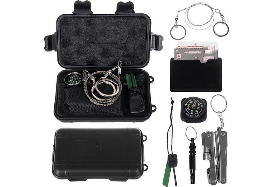 Trizand Taschenmesser Ultimate Camping -Set: 7-in-1 Notfallausrüstung für's günstig online kaufen