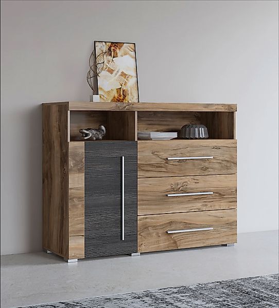 INOSIGN Sideboard "Roger,Breite 120cm, moderne Anrichte mit 3 Schubladen", günstig online kaufen