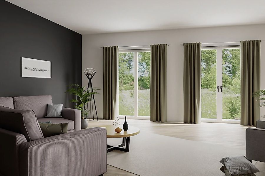 HOMING Vorhang "Kalin" verdeckte Schlaufen 1 Stk. tlg. Fertigschal günstig online kaufen