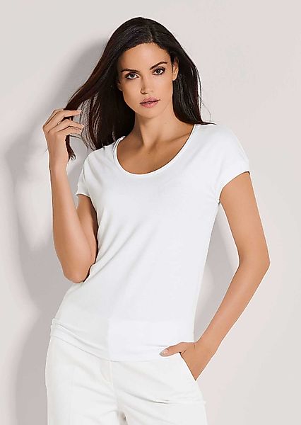 MADELEINE Kurzarmshirt Elegantes Viskose-Oberteil günstig online kaufen