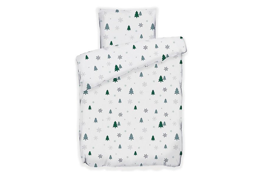 Buymax Bettwäsche Fleece Bettbezug-Set Tanne Tannenbaum, Fleece, 2 teilig, günstig online kaufen