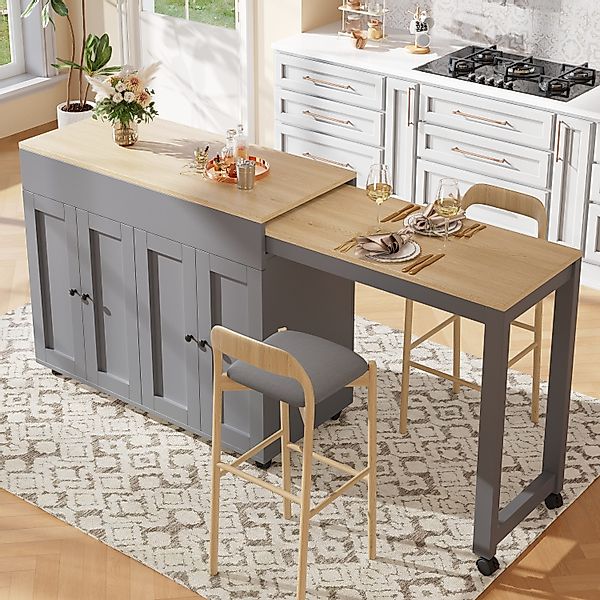 KLAM HOME Bartisch Moderner ausziehbarer Bartisch günstig online kaufen