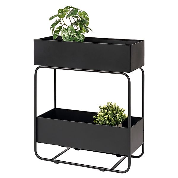 eluno Blumenständer mit 2 Ablagen, aus günstig online kaufen