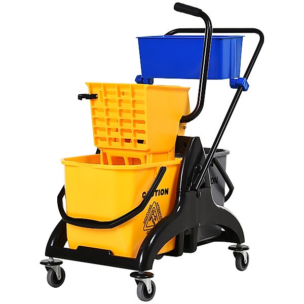 HOMCOM Haushaltswagen Reinigungswagen professioneller Reinigungswagen seitl günstig online kaufen