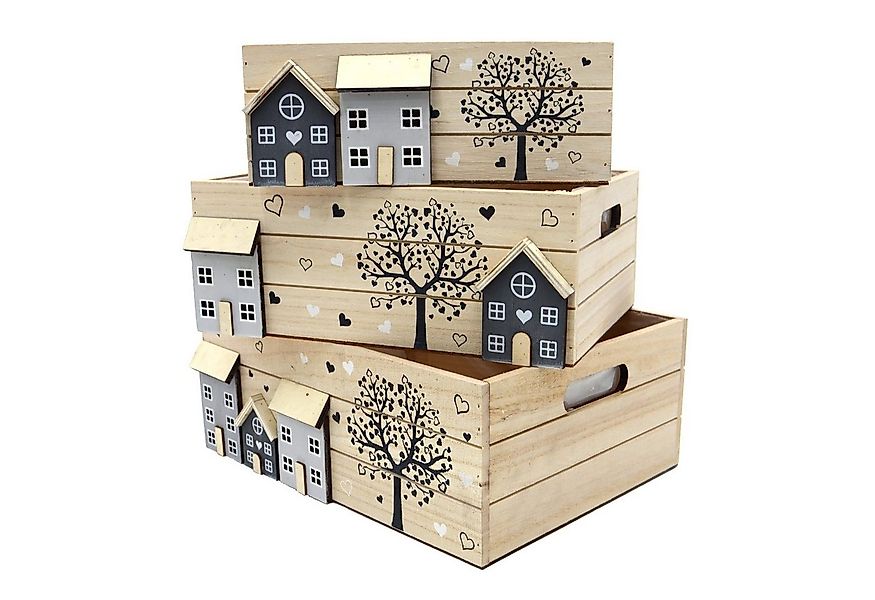 UNUS HOME Dekokiste Pflanzkisten Dekokisten (3 St., 3er Set in unterschiedl günstig online kaufen