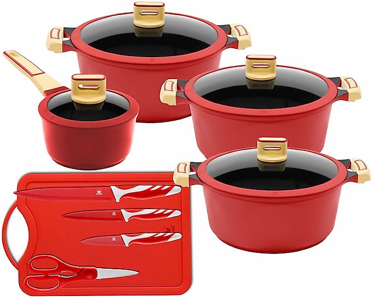 KING Topf-Set »GOURMET« Aluminiumguss Set, je 1 Kochtopf 18/20/24 cm, 1 Sti günstig online kaufen