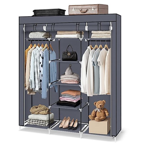 Bellavio Kleiderschrank Stoffschrank 12 Ablagen (1-St., 150x45x175cm) mit Ü günstig online kaufen