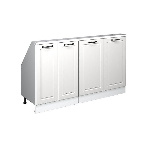 Vicco Unterschrank R-Line, Weiß Landhaus/Weiß, 140 günstig online kaufen