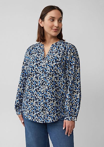 s.Oliver Langarmbluse Bluse Strukturierte Bluse aus günstig online kaufen