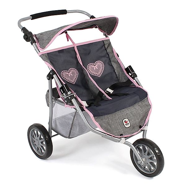 CHIC2000 Puppenwagen 697 26 Zwillings-Jogger, Melange günstig online kaufen
