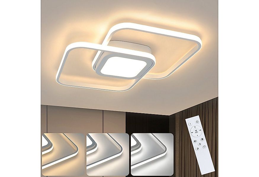 ZMH LED Deckenleuchte Dimmbar Modern - 48W Schlafzimmerlampe mit Fernbedien günstig online kaufen