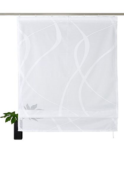 my home Raffrollo Cellino, mit Klettband, Transparent, klassisch gewirkte N günstig online kaufen