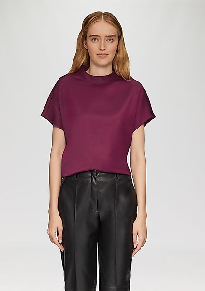 s.Oliver BLACK LABEL Kurzarmbluse Satinbluse im günstig online kaufen