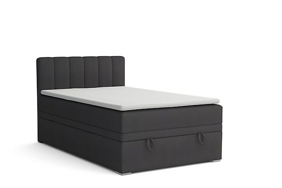 Deine Möbel 24 Boxspringbett DAVID MINI Boxbett Polsterbett Kompletbett Vel günstig online kaufen