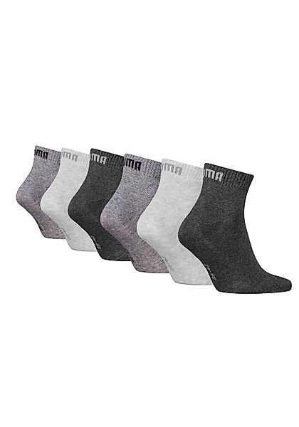 PUMA Kurzsocken PUMA UNISEX QUARTER PLAIN 6P ECOM (6-Paar, 6 Paar) mit Ripp günstig online kaufen