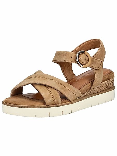 Tamaris Riemchensandale "Tamaris Sandalen Veloursleder" günstig online kaufen