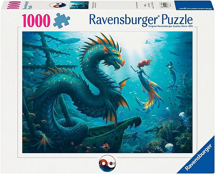 Ravensburger Puzzle Enchanted Depths: Dragon, Mermaid and Turtles, 1000 Puz günstig online kaufen