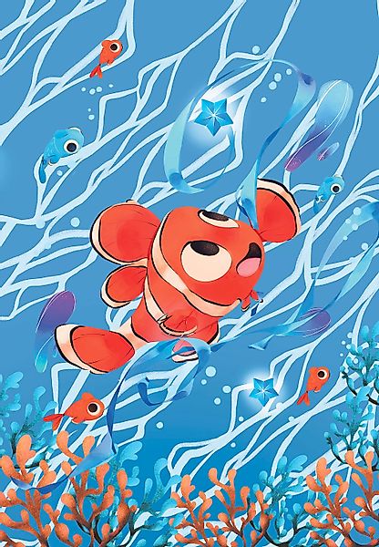 Komar Leinwandbild "Carefree Nemo - Größe 40 x 60 cm", Disney, (1 St., 40 x günstig online kaufen