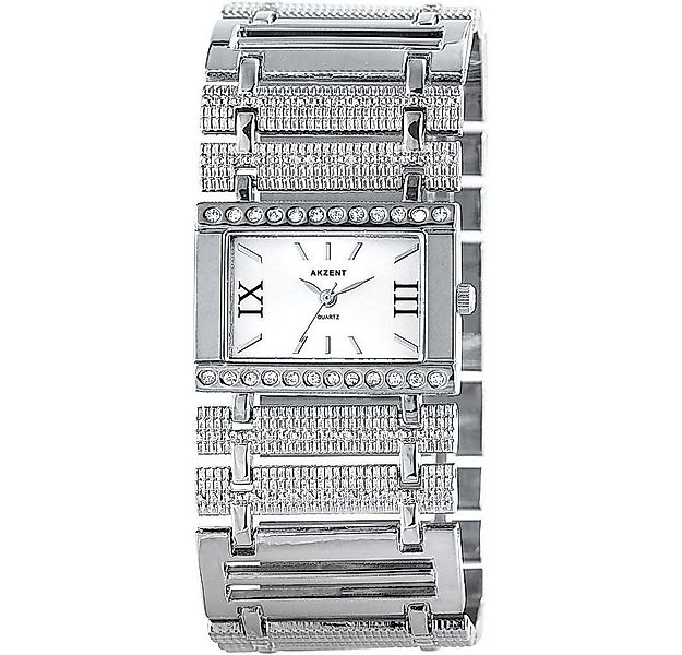 AKZENT Quarzuhr SS7822500002 Akzent Damenuhr mit Metallarmband günstig online kaufen