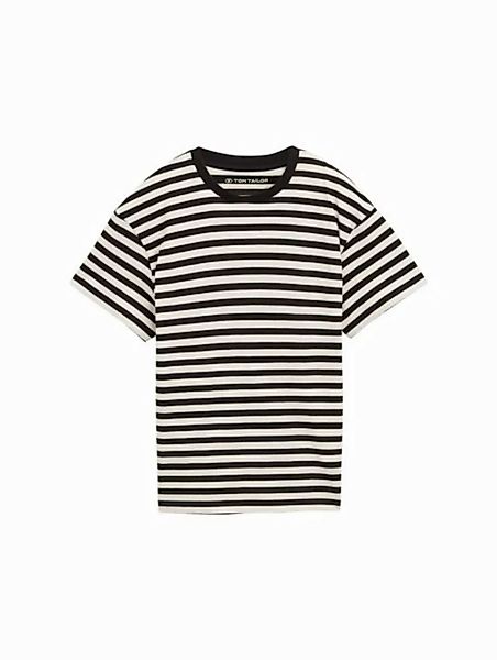 TOM TAILOR T-Shirt Oversize T-Shirt mit Streifenmuster günstig online kaufen