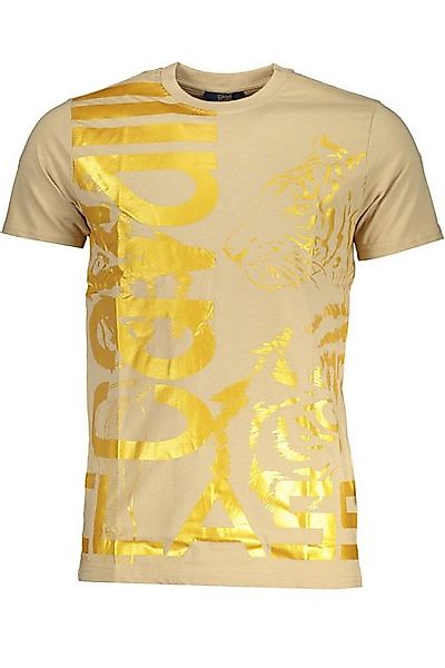 Cavalli Class T-Shirt Trendiges Herren Kurzarm T-Shirt Beige mit Rundhals günstig online kaufen