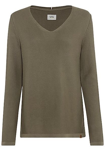 camel active Strickpullover Feinstrickpullover mit V-Ausschnitt günstig online kaufen