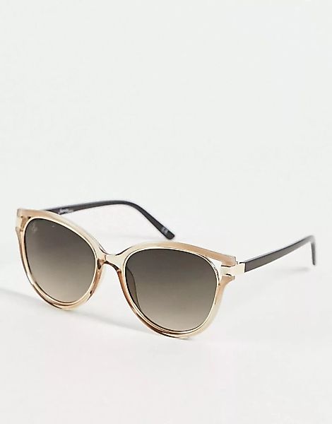 Jeepers Peepers – Runde Damen-Sonnenbrille in Gold-Goldfarben günstig online kaufen