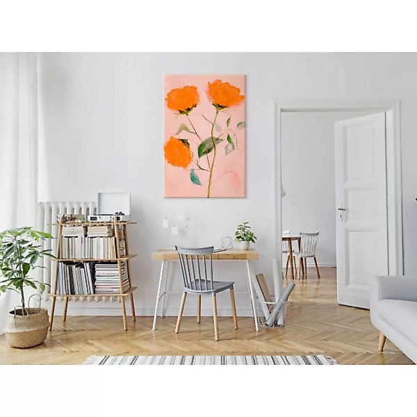 Wandbild Orange Flowers (1 Part) Vertical XXL günstig online kaufen