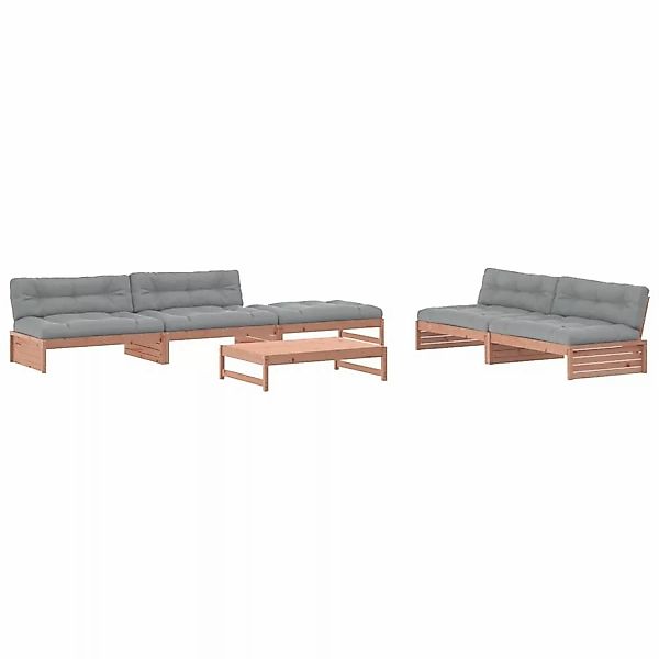 vidaXL 6-tlg Garten-Lounge-Set mit Kissen Massivholz Douglasie Modell 11 günstig online kaufen