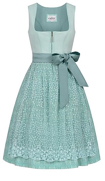 Nübler Trachtenkleid Midi Dirndl Gundi in Aqua von Nübler günstig online kaufen