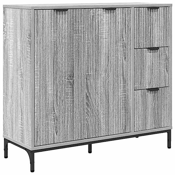 vidaXL Sideboard Grau Sonoma 89,5 x 33 x 82 cm Holzwerkstoff 883460 günstig online kaufen